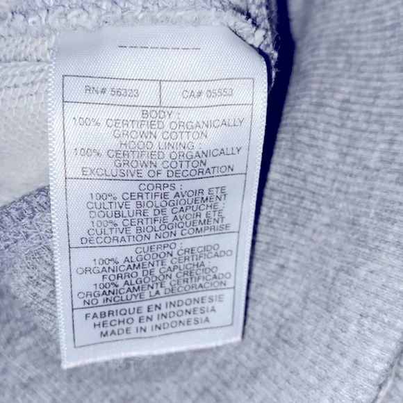 Nike FSU grey zippered hooded jacket size small organic cotton - Picture 6 of 8